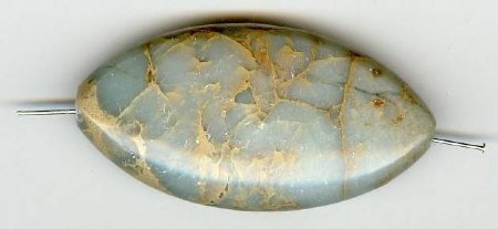 1 40x20x9mm Flat Oval Aqua Terra Jasper