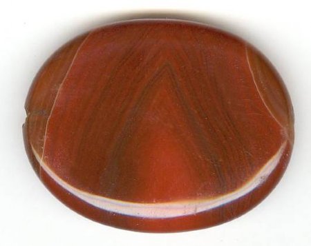 1 40x30x8mm Carnelian Flat Oval