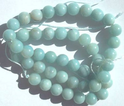 16 inch strand of 8mm Round Amazonite Beads
