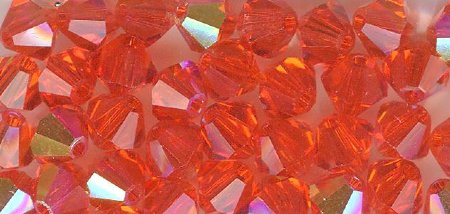25 Hyacinth AB 4mm Bicone Swarovski