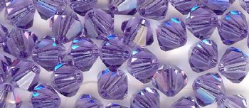 25 Tanzanite 4mm Bicone Swarovski