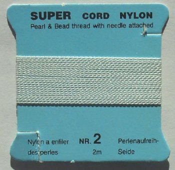 2 Meters of 2mm nylon thread with Needle