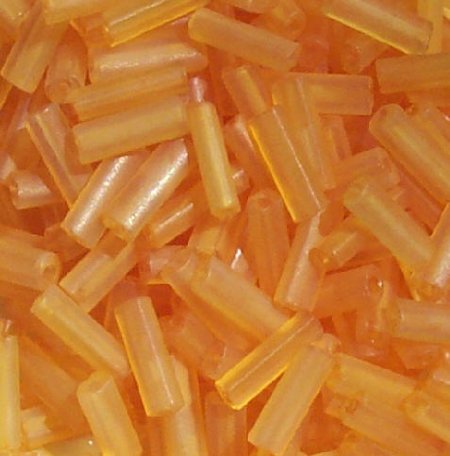 50g 10x3mm Matte Topaz Tile Beads