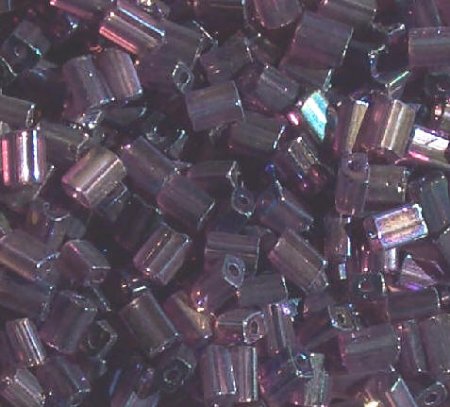 50g 5x4x2mm Transparent Amethyst AB Tile Beads