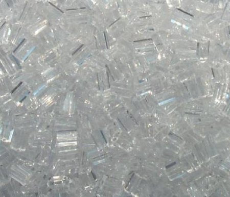 50g 5x4x2mm Transparent Crystal Tile Beads