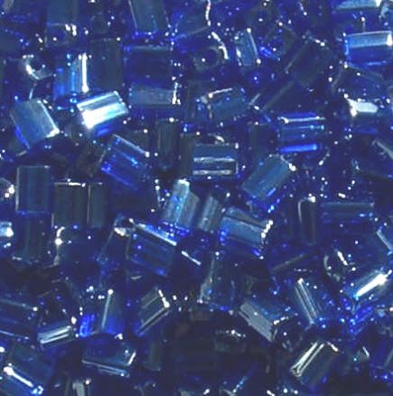 50g 5x4x2mm Dark Aqua Lustre Tile Beads