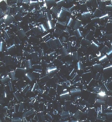 50g 5x4x2mm Metallic Gunmetal Tile Beads