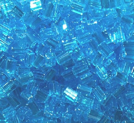 50g 5x4x2mm Aqua Lustre Tile Beads