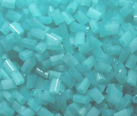 50g 5x4x2mm Milky Turquoise Tile Beads