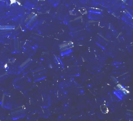 50g 5x4x2mm Transparent Cobalt Tile Beads