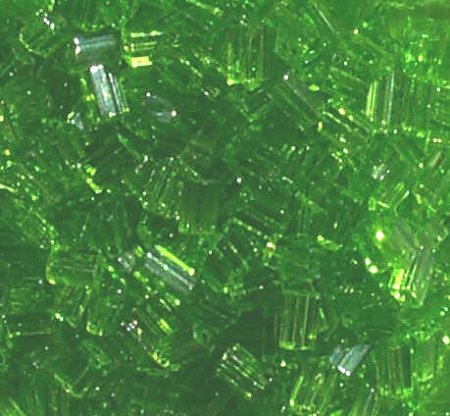 50g 5x4x2mm Transparent Green Tile Beads