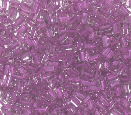 50g 5x4x2mm Violet Lined Crystal Tile Beads