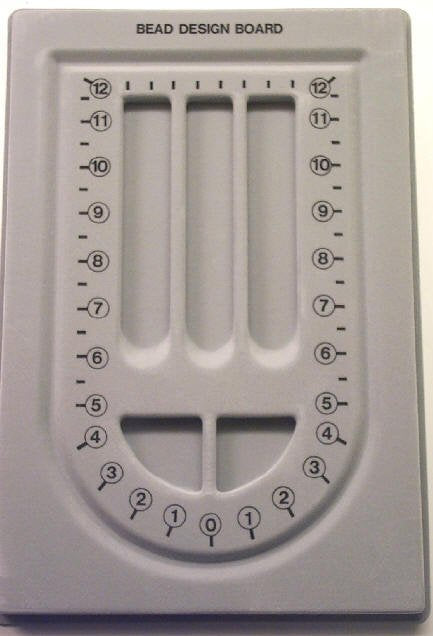3 Channel Bead Board Grey Flocked