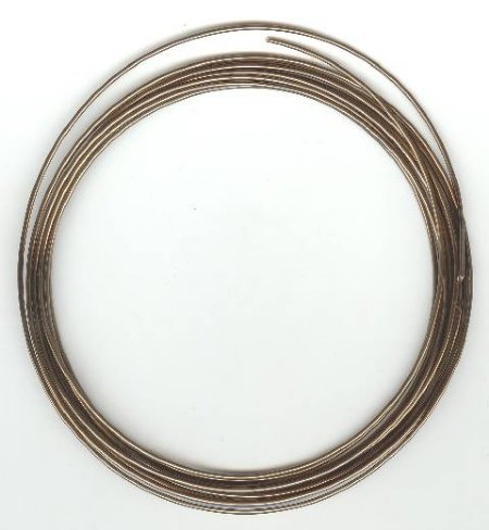 10 Feet of 14 Gauge Gunmetal / Antique Brass Artistic Wire