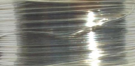 15 Yards of 26 Gauge Bright Silver Artistic Wire