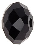 4 6mm Preciosa Jet Bellatrix Beads