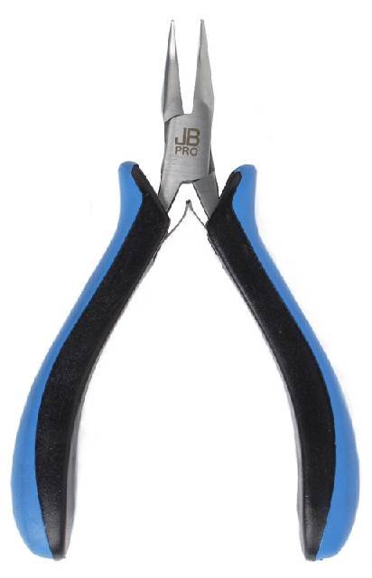 JB Pro Fine Bent Nose Pliers - Ergonomic Grip