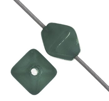 50 6mm Bicone Coated Translucent Jade