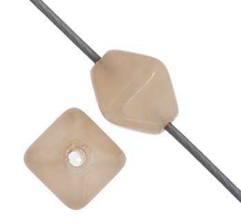 50 6mm Bicone Coated Translucent Light Taupe