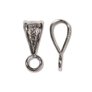 10 15x5.5mm Rhodium Plated Triangle Bails