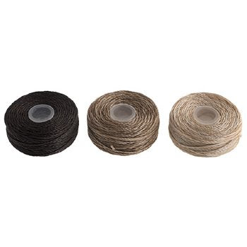 Beadalon B-Lon Cord TEX 210 18m(20 yd) Brown, Medium Brown, Light Brown