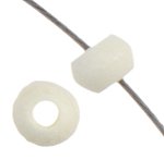 200 3mm White Worked on Bone Spacer Beads
