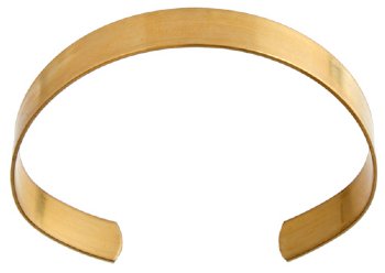 11mm Wide Flat Brass Cuff Bracelet