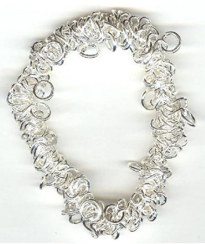Bungee Stretch Bracelet -  Bright Silver