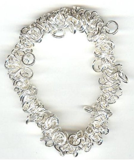 Bungee Stretch Bracelet -  Bright Silver