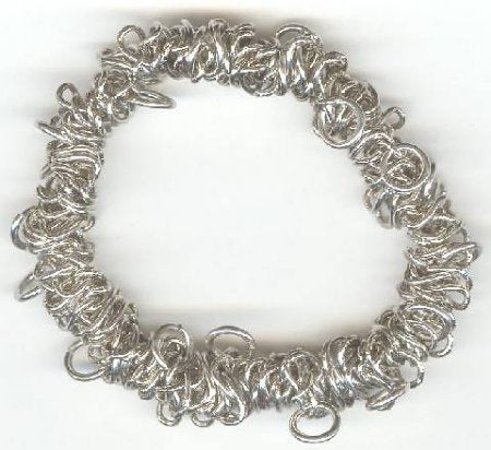 Bungee Stretch Bracelet -  Rhodium