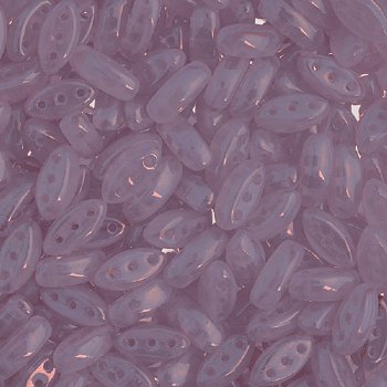 50, 8x3mm Purple Opal 3 Hole Czech Glass Cali Beads