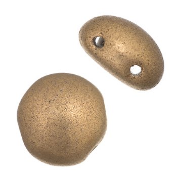 22, 8mm Gold Bronze Glass Candy Beads