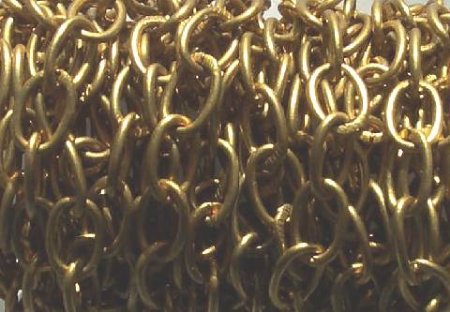 1 Meter of 10x7mm Antique Gold Chain
