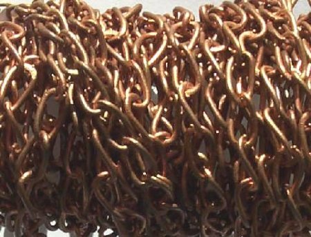 1 Meter of 7x4mm Antique Copper Chain