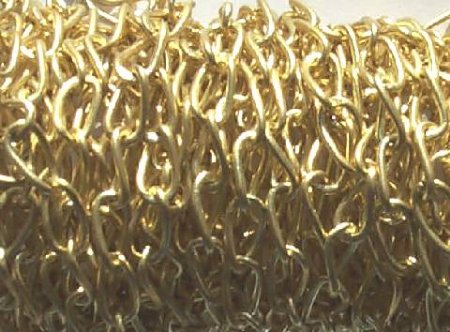 1 Meter of 7x4mm Bright Gold Chain