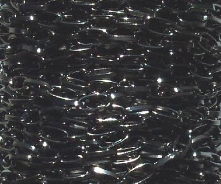 1 Meter of 9.5x5mm Cable Gunmetal Chain