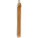 1, 50mm Gold Plated Chain Tassel