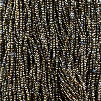 10 Grams 13/0 Charlotte Seed Beads - Metallic Brown AB