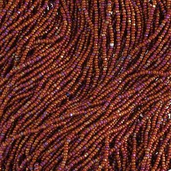 10 Grams 13/0 Charlotte Seed Beads - Opaque Dark Cranberry Red AB