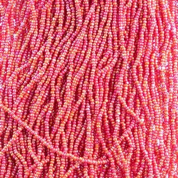 10 Grams 13/0 Charlotte Seed Beads - Opaque Red AB
