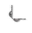 50, 2 Eye Gunmetal Clamshell Bead Tips