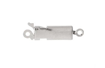 10 20x6mm Nickel Rectangular Flat Safety Clasps