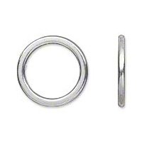 20, 15mm Round Antique Silver Linking Ring