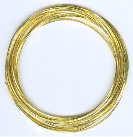 4 Yards of 21ga Gold Plated SQUARE Wire