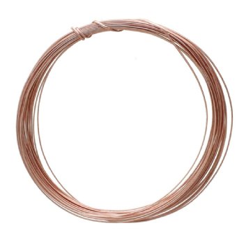 4 Yards of 21ga Rose Gold Plated Half Round Wire