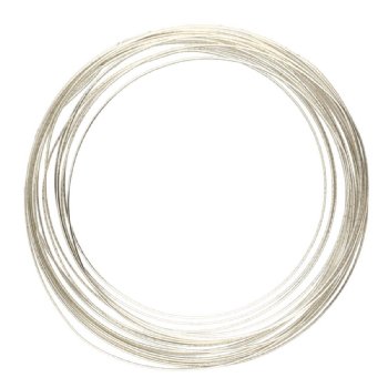 4 Yards of 21ga Silver Plated Half Round Wire