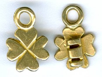 Set of 12x8mm Brass 2mm Hole Cord Ends