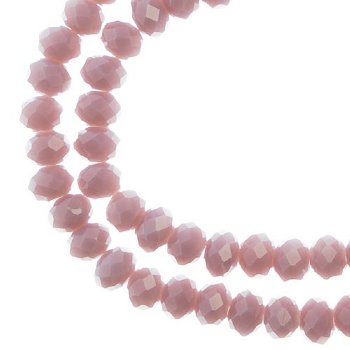 78, 4x6mm Faceted Dark Purple Crystal Lane Donut Rondelle Beads
