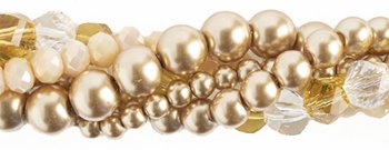Butterfly Weed Crystal Lane 5 Strand Twisted Bead Set