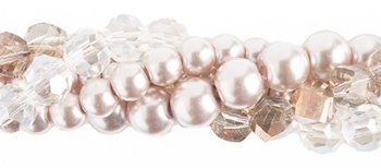 Deutzia Crystal Lane 5 Strand Twisted Bead Set